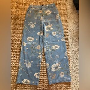 Vici Light Blue Floral Denim